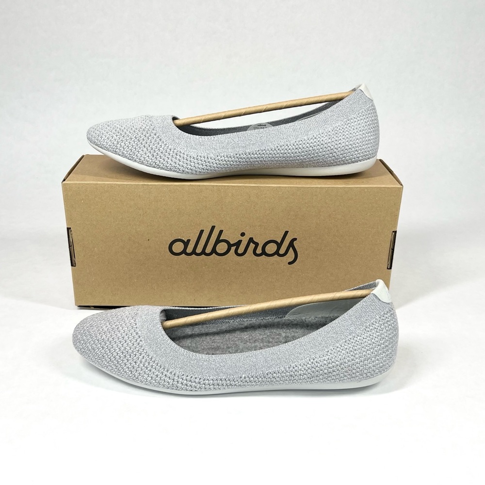 **SOLD**  allbirds Tree Breezers Slip On Ballet Flats Shoes Mallee Grey Women 10 - Picture 4 of 13
